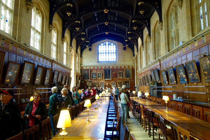 The dining hall at Christ Church College.